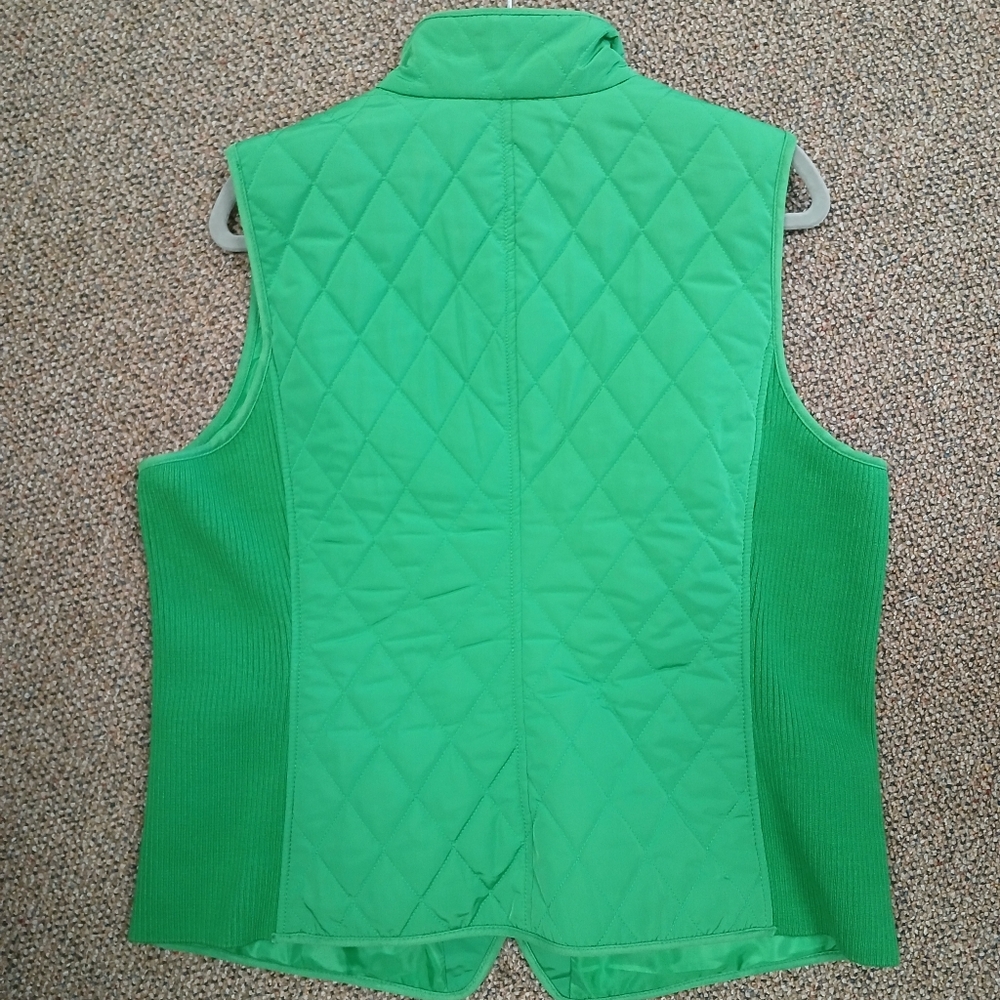 Talbots Sz Lg Quilted Puffer Vest, Like NEW!! - Picture 2 of 7